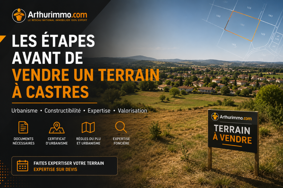vendre un terrain à castres