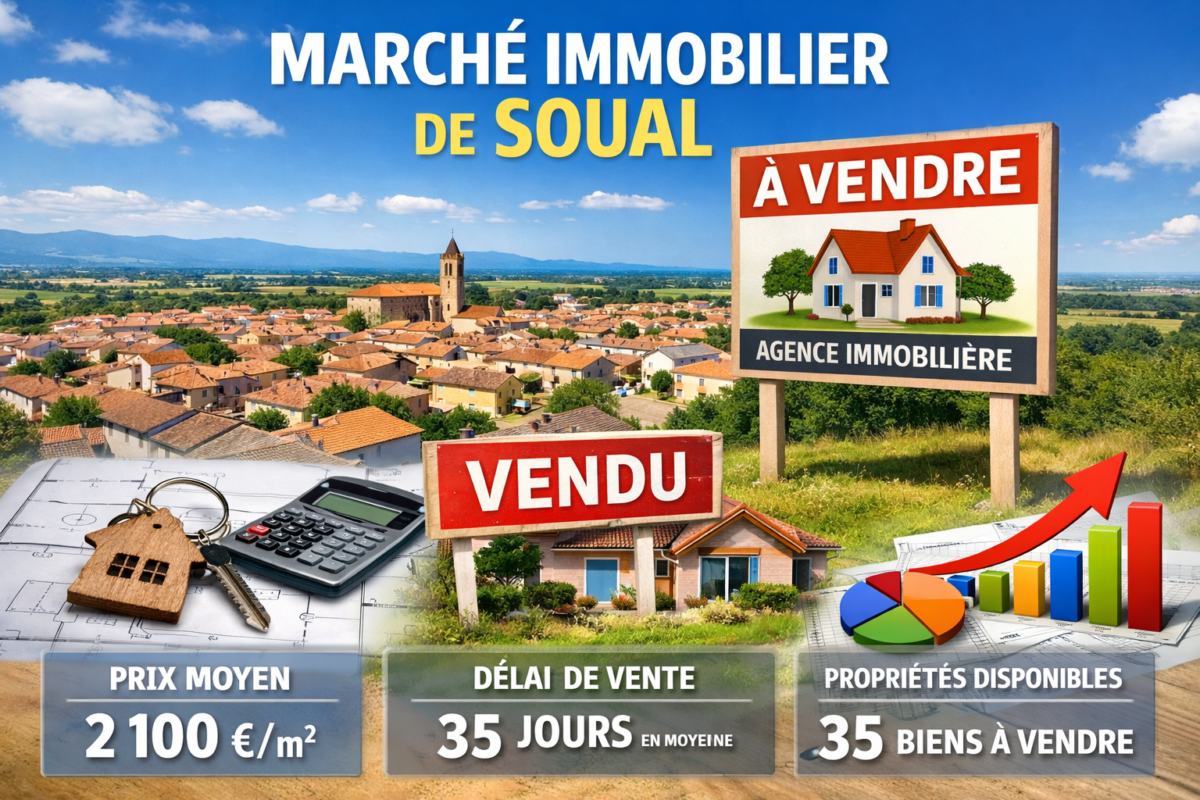 marche immobilier de soual