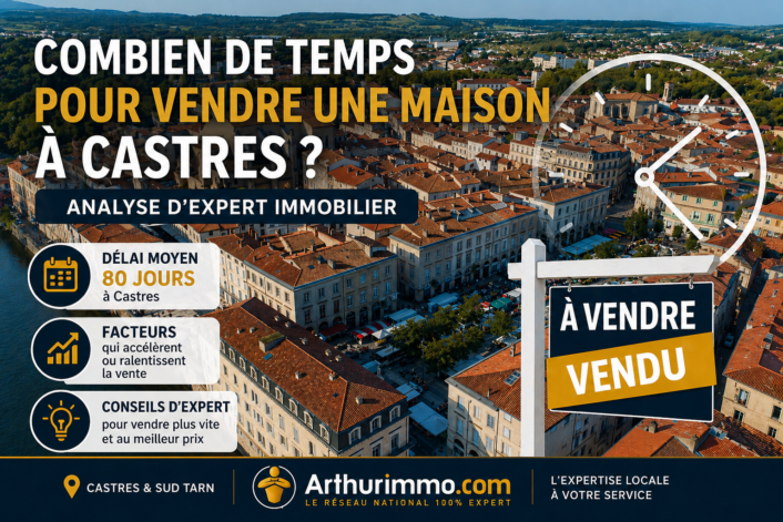 Combien de temps pour vendre une maison à Castres