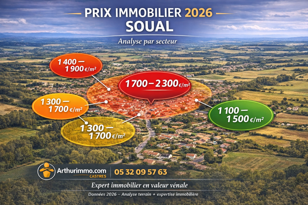 prix immobilier soual 2026