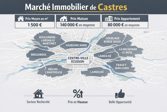 prix immobilier Castres 2026 quartier Roulandou corporal