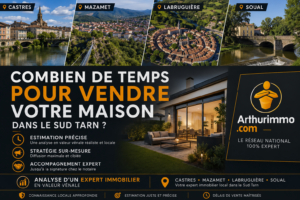 combien de temps pour vendre sa maison à castres mazamet labruguiere soual