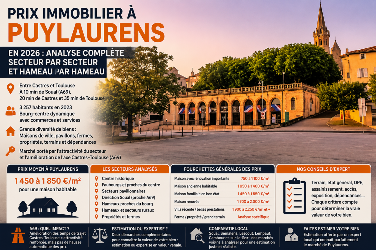 prix immobilier puylaurens